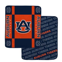 Pegasus - Auburn Tigers 60" x 70" Reverse Block Wordmark Double-Sided Ultra Cozy Blanket - Multicolor