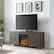 Alt View 1. Camden&Wells - Granger Log Fireplace TV Stand for Most TVs up to 65" - Alder Brown.