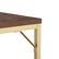Alt View 19. Martha Stewart - Noah Walnut Wood Grain Parsons Desk - Walnut Top/Polished Brass Frame.