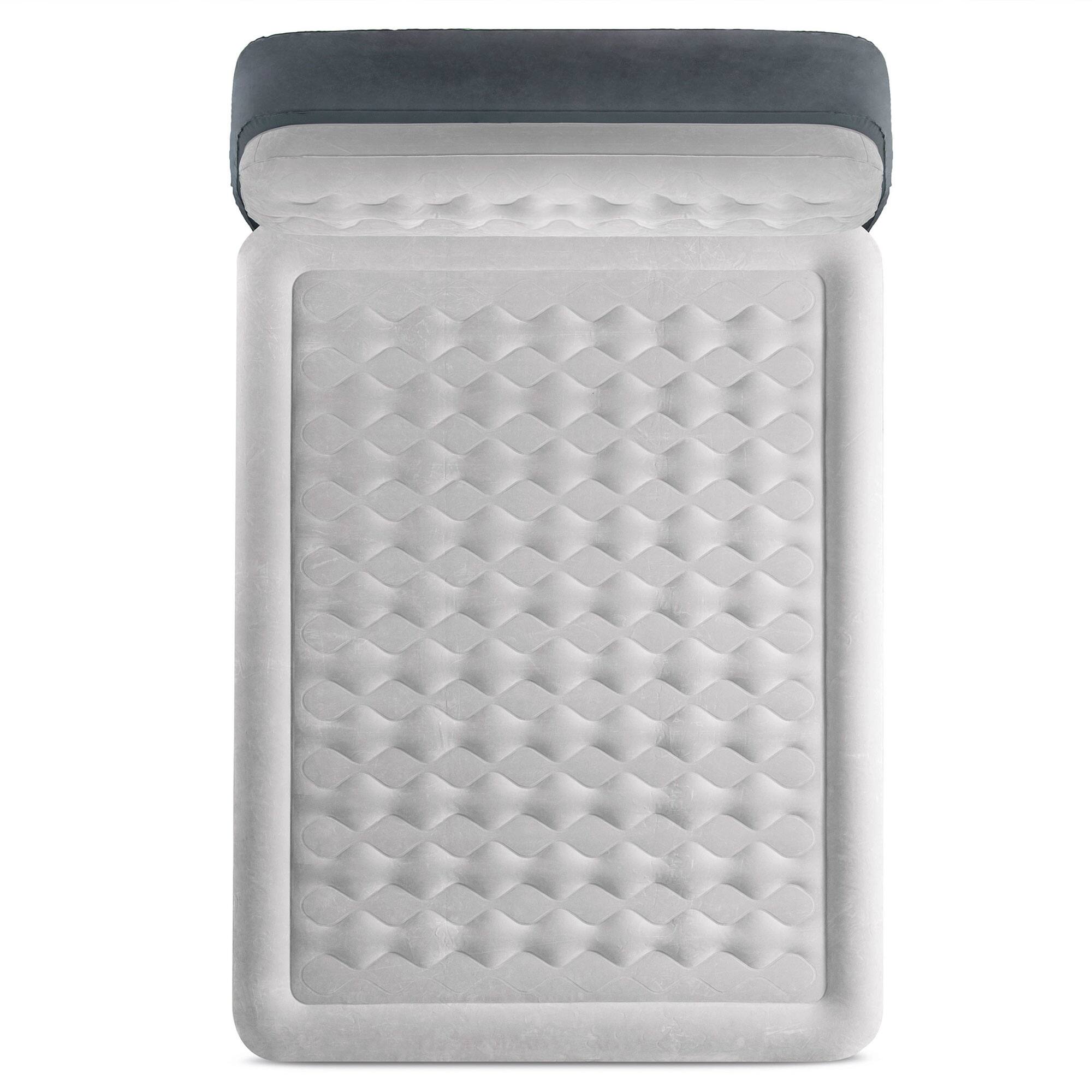 Alt View 3. Intex - Intex Dura Beam Ultra Plush Headboard Airbed w/Built In Pump, Queen (2 Pack) - Gray.