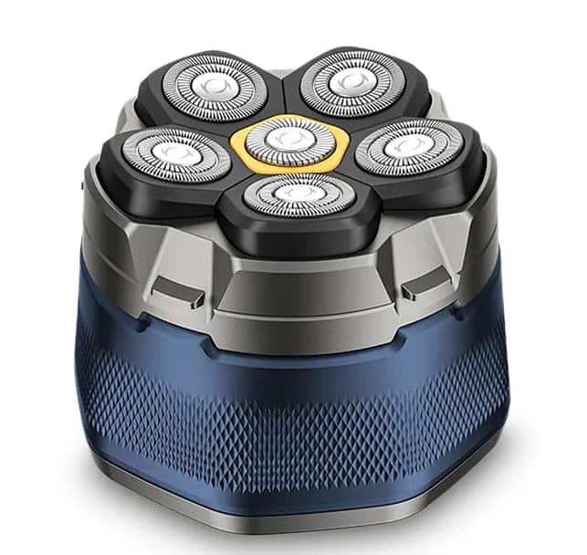 Lycvki - Cordless 6D Magnetic Floating Head Electric Head Shaver