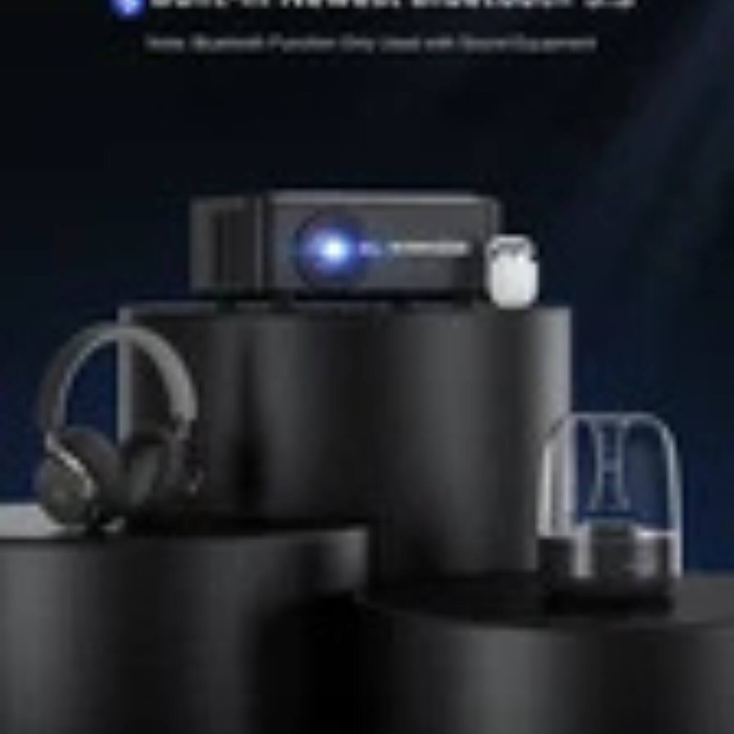 Angle. Home Collection - 4K 40000LMS 1080P Projector 3D 5G WiFi Bluetooth Video Home Theater 230" Display.