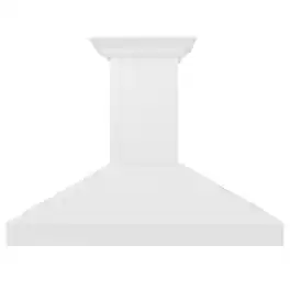 ZLINE - 48 inches - Convertible & Recirculating - Wall Range Hood - Shiplap Bright White Finish