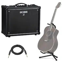 BOSS - Katana Gen 3 50W 1x12" Combo Guitar Amplifier, Tubular Stand & Cable