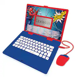 Lexibook - Spider-Man Bilingual Talking Educational Laptop – 124 Activities