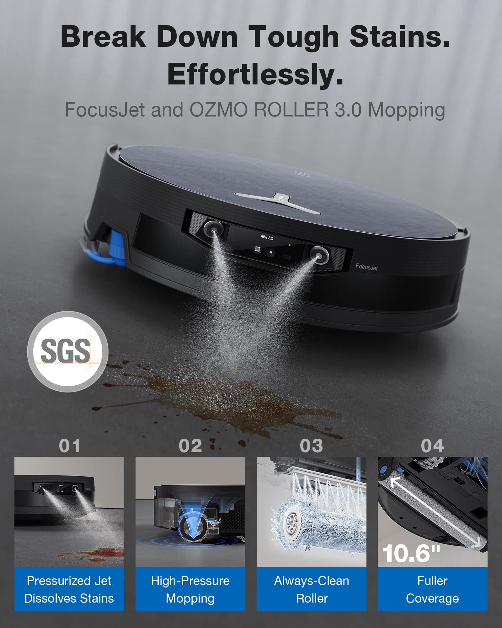 ECOVACS Robotics DEEBOT X12 OMNICYCLONE Robot Vacuum and Mop