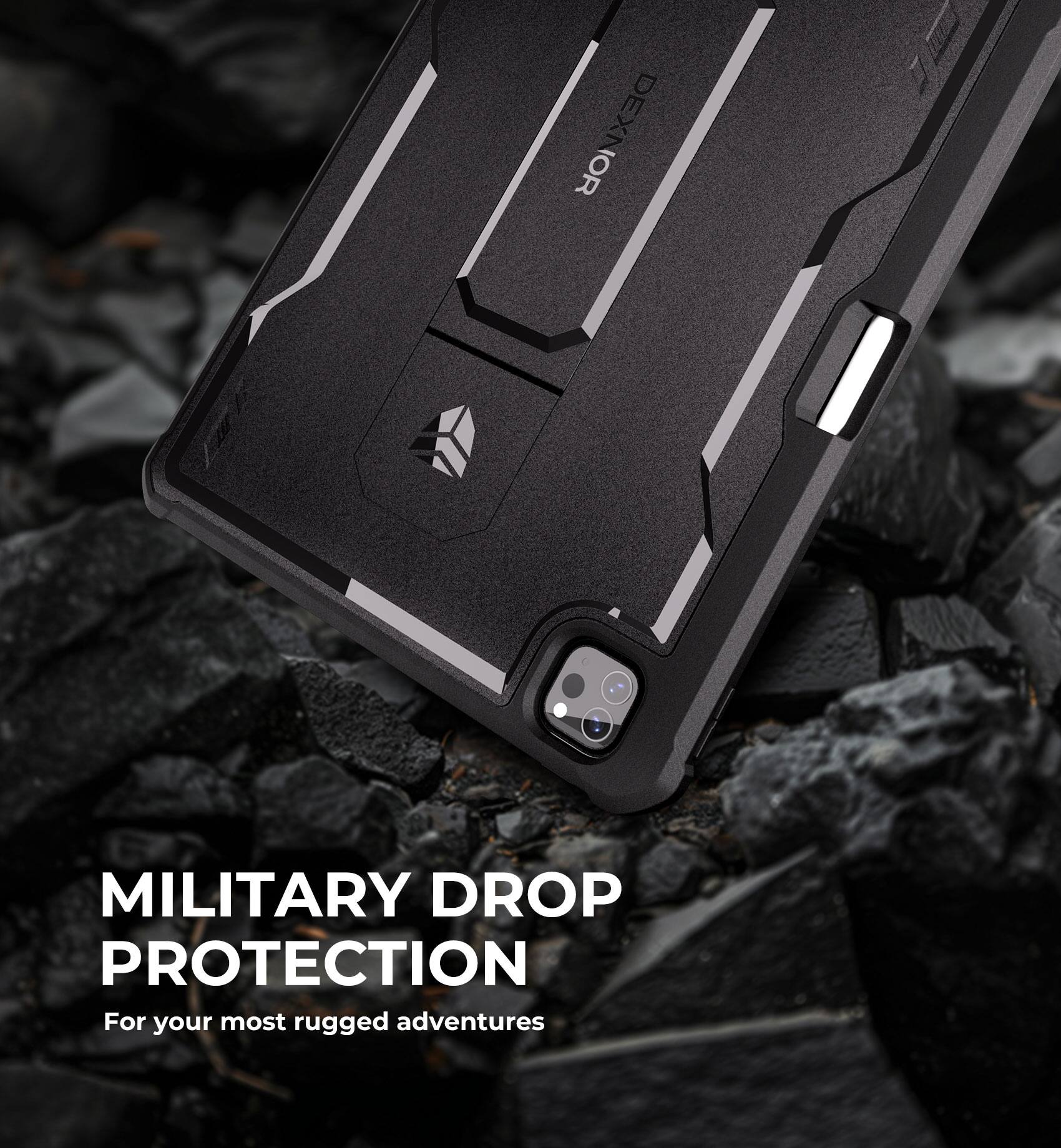 DEXNOR MILITARY DROP PROTECTION  
For your most rugged adventures
