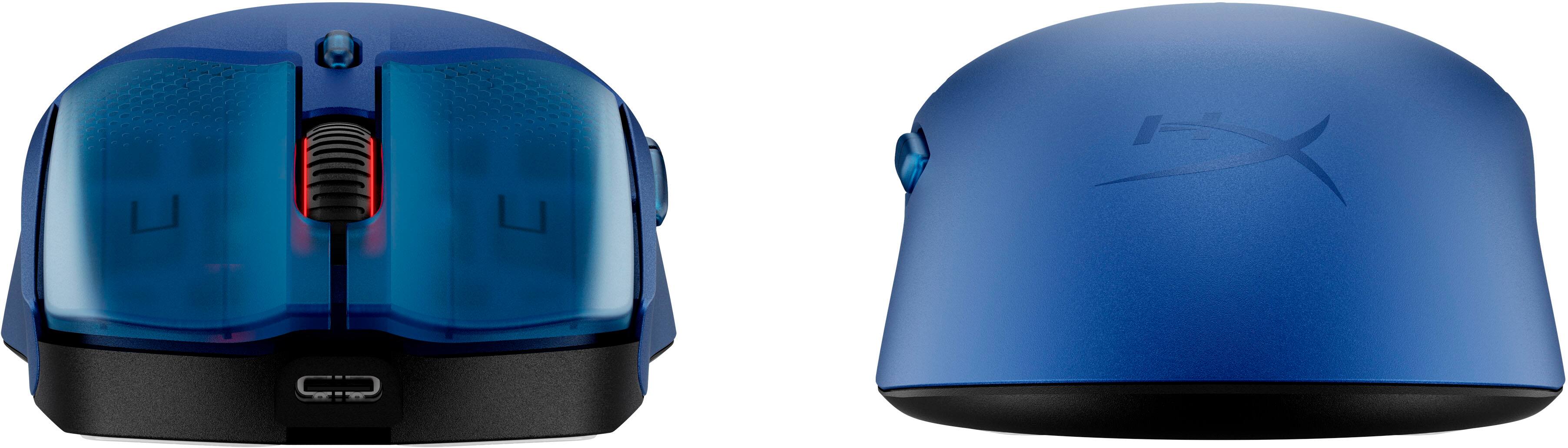 Alt View 10. HyperX - Pulsefire Haste 2 S Lightweight Wireless Optical Gaming Mouse with RGB Lighting - Navy.