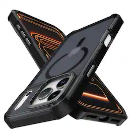 UUCOVER - Magnetic Matte Case for Apple iPhone 18 Pro Max, Compatible with MagSafe, Drop-Proof Shockproof Translucent Slim Cover - Black
