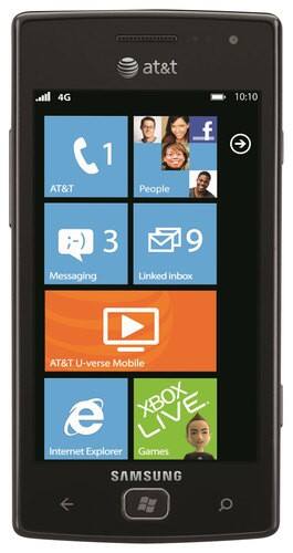Front Standard. Samsung - Focus Flash Mobile Phone (Unlocked) - Black.