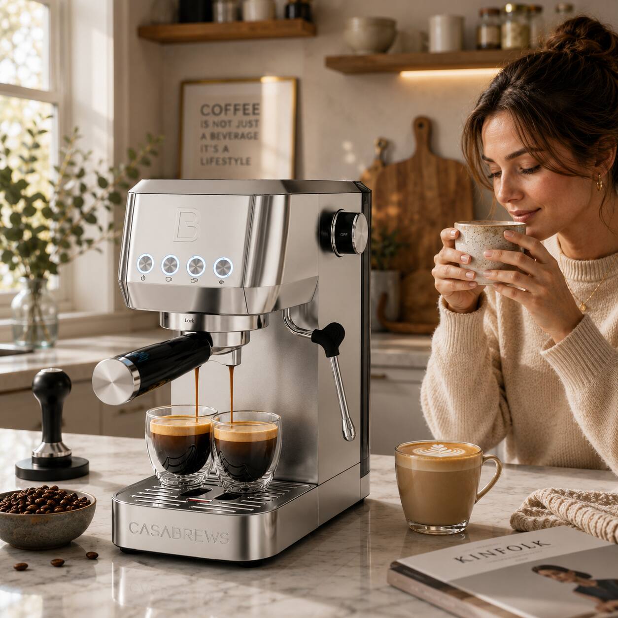 COFFEE IS NOT JUST A BEVERAGE IT'S A LIFESTYLE

CASABREWS

KINFOLK