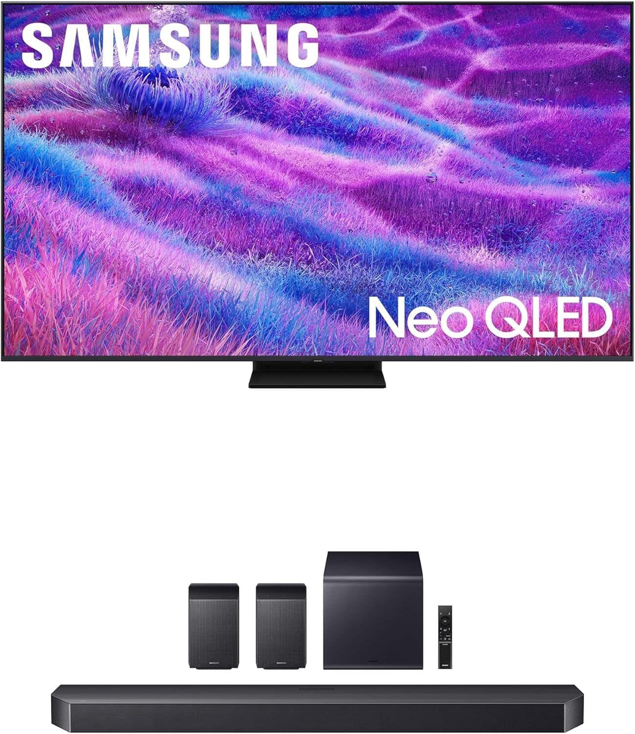 QN100QN80FFXZA 100" Neo QLED UHD 4K TV with Samsung HW-Q990F Soundbar 11.1.4 Ch with Rear Speakers (2025)