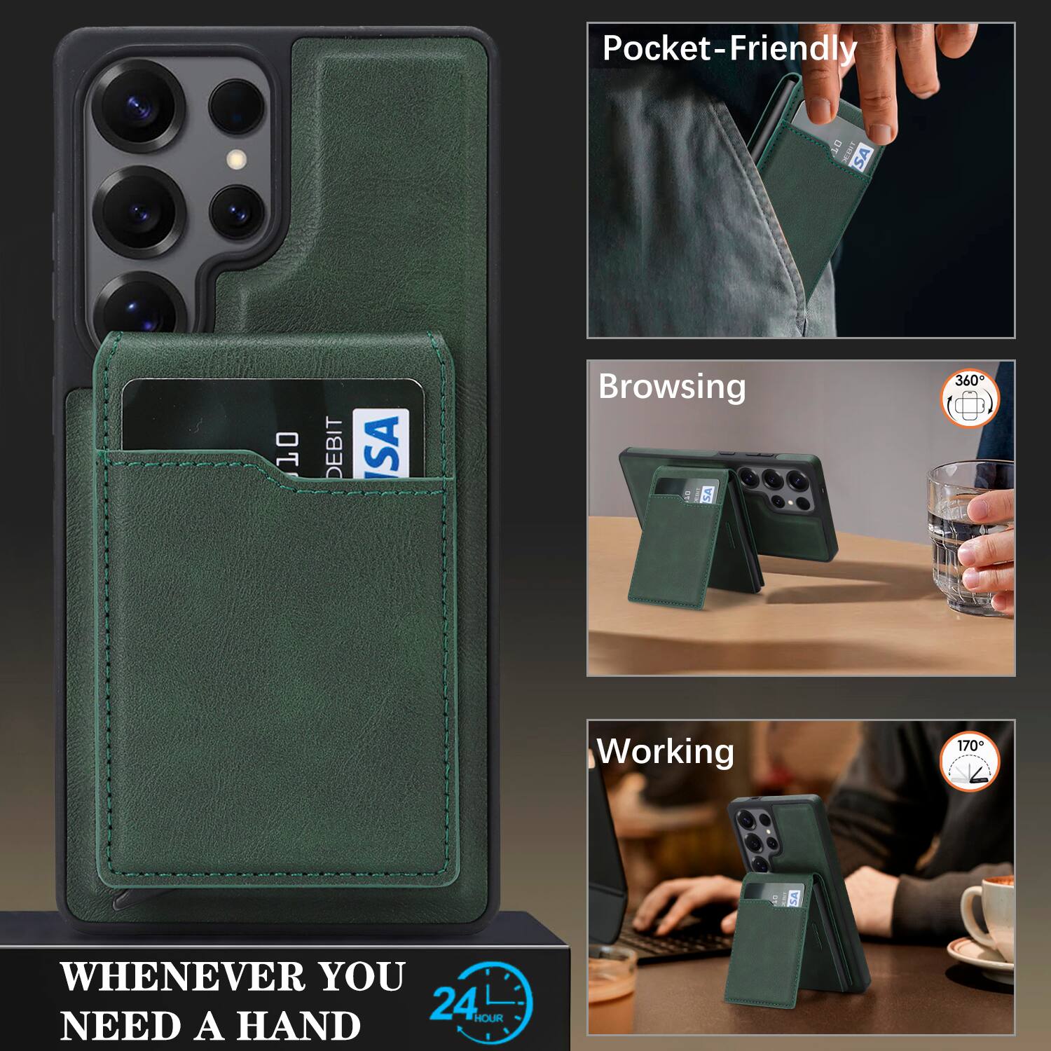 Pocket-Friendly  
Browsing  
Working  

WHENEVER YOU NEED A HAND  

24 HOUR