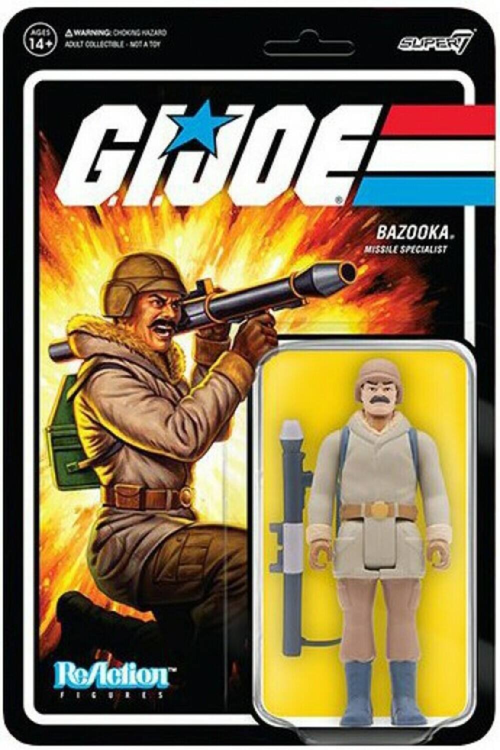 Super7 - G.I. Joe ReAction Figures Wave 2 - Bazooka (Arctic) - COLLECTABLES