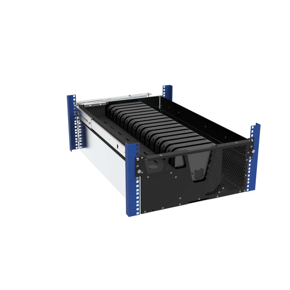 Alt View 8. RackSolutions - RackSolutions 5U HyperShelf for 16 Apple Mac Mini (2010-2023) - Black.