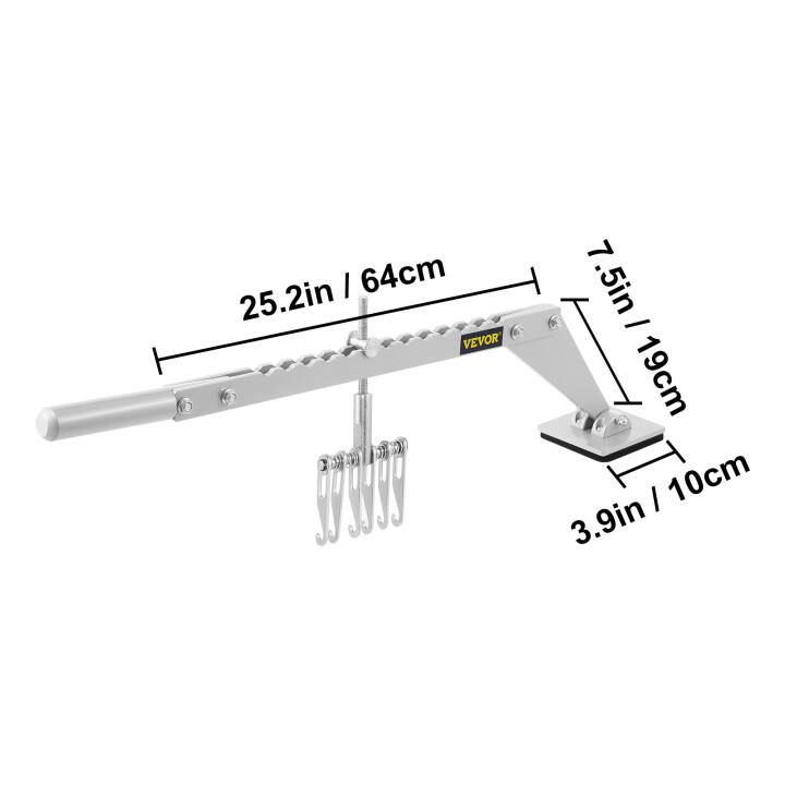 25.2in / 64cm  
7.5in / 19cm  
3.9in / 10cm