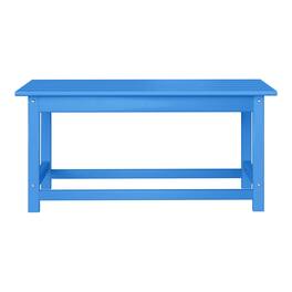WestinTrends - Malibu 35" length outdoor Coffee table for Adirondack chair - Pacific Blue