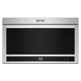 Maytag - 1.1 Cu. Ft. Flush Mount Over-the-Range Microwave with Sensor Cooking and Toaster Oven