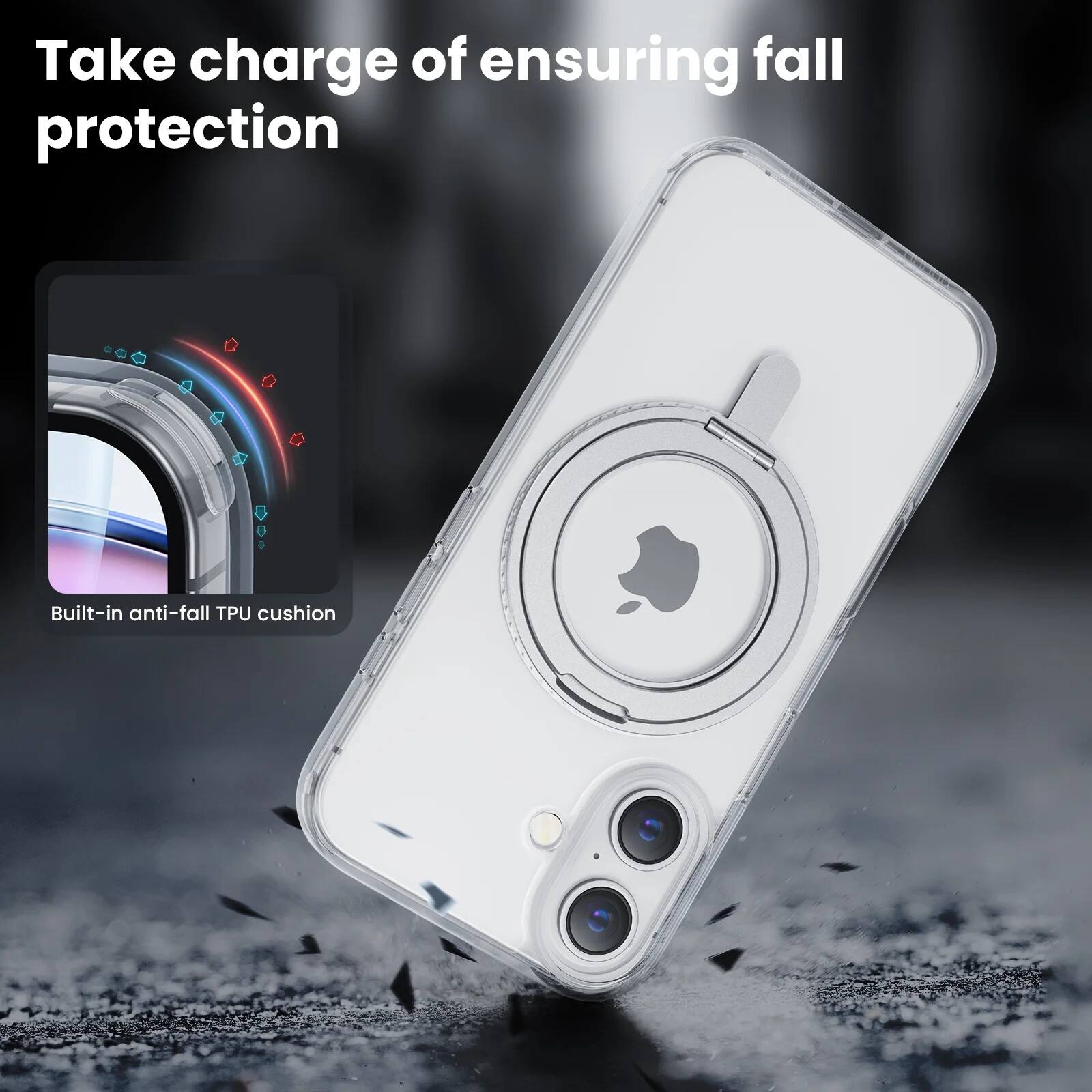 Take charge of ensuring fall protection

Built-in anti-fall TPU cushion