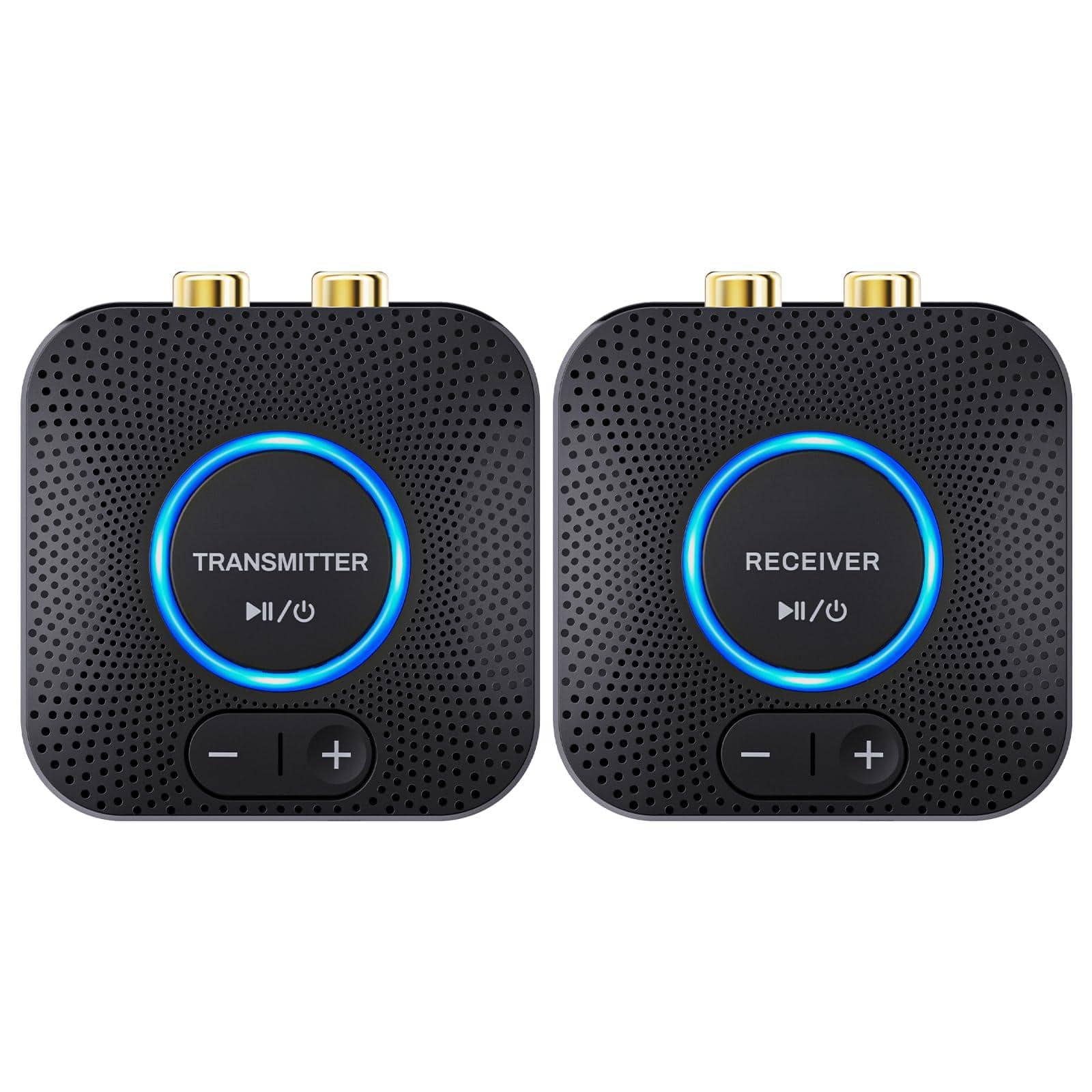 TECH SAFARI - 2 4ghz Wireless Audio Transmitter Receiver Set For Tv Long Range 25ms Low Latency With Aux Rca In out Adapt - Default