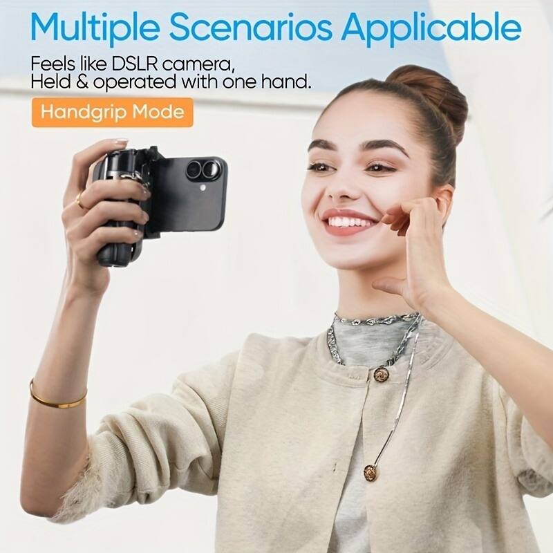 Multiple Scenarios Applicable  
Feels like DSLR camera,  
Held & operated with one hand.  
Handgrip Mode