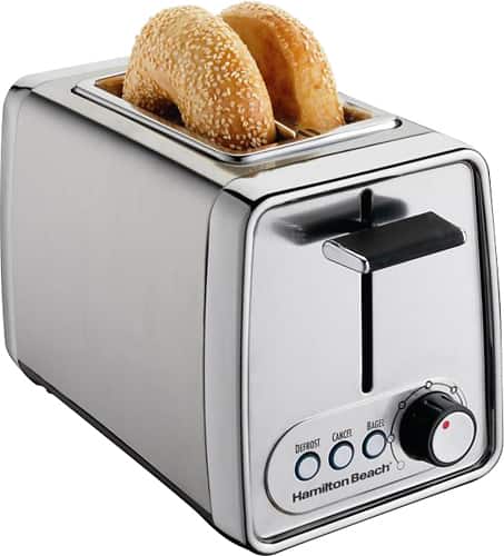 Hamilton Beach - Modern 2 Slice Toaster - chrome-Front_Standard