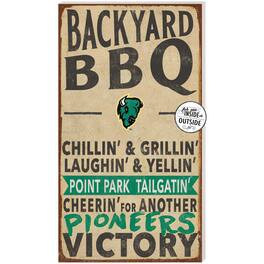 Jardine - Point Park Pioneers 11'' x 20'' Indoor/Outdoor BBQ Sign - Brown