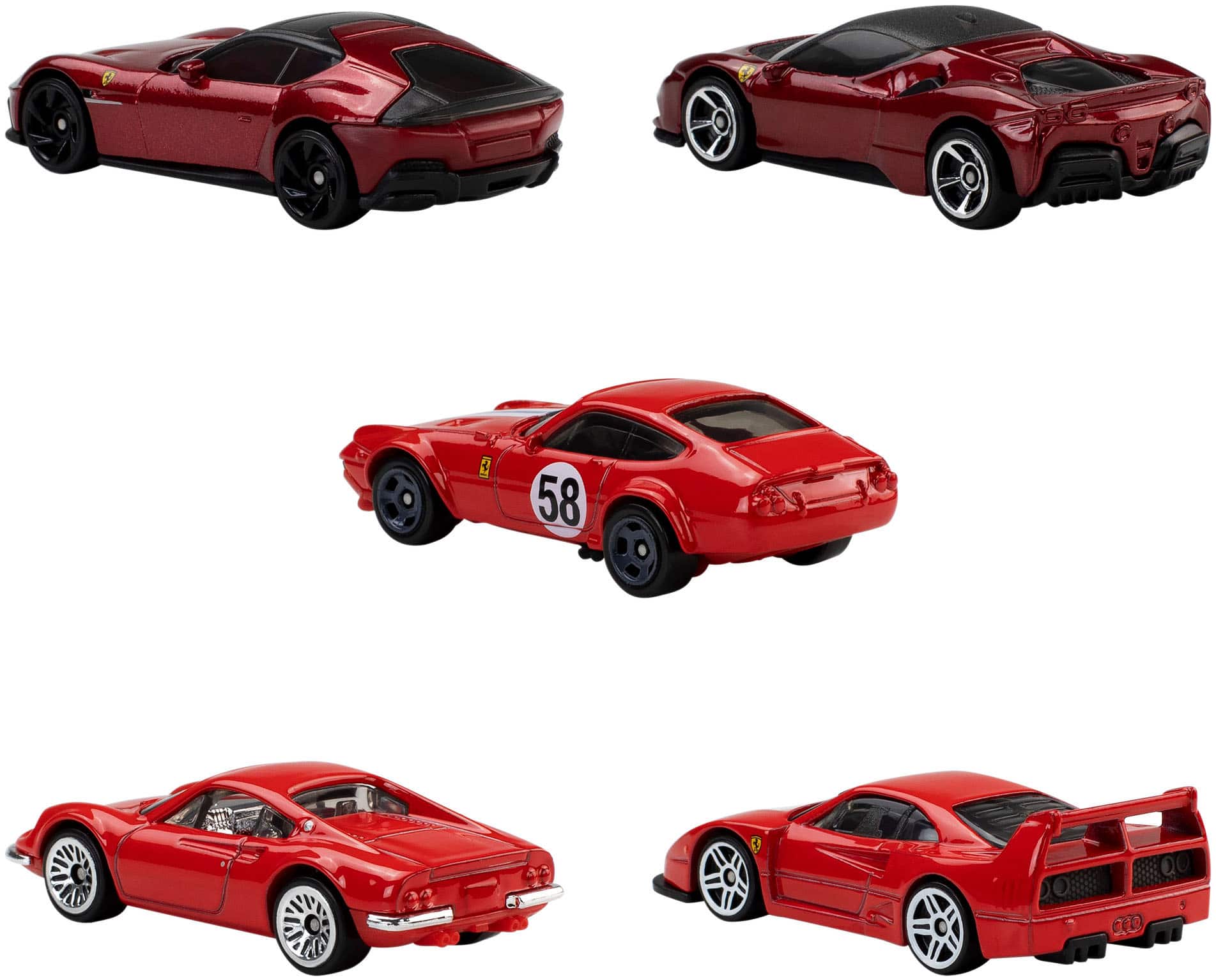Hot Wheels 1:64 Scale Ferrari Collectible Car 5pk - Best Buy