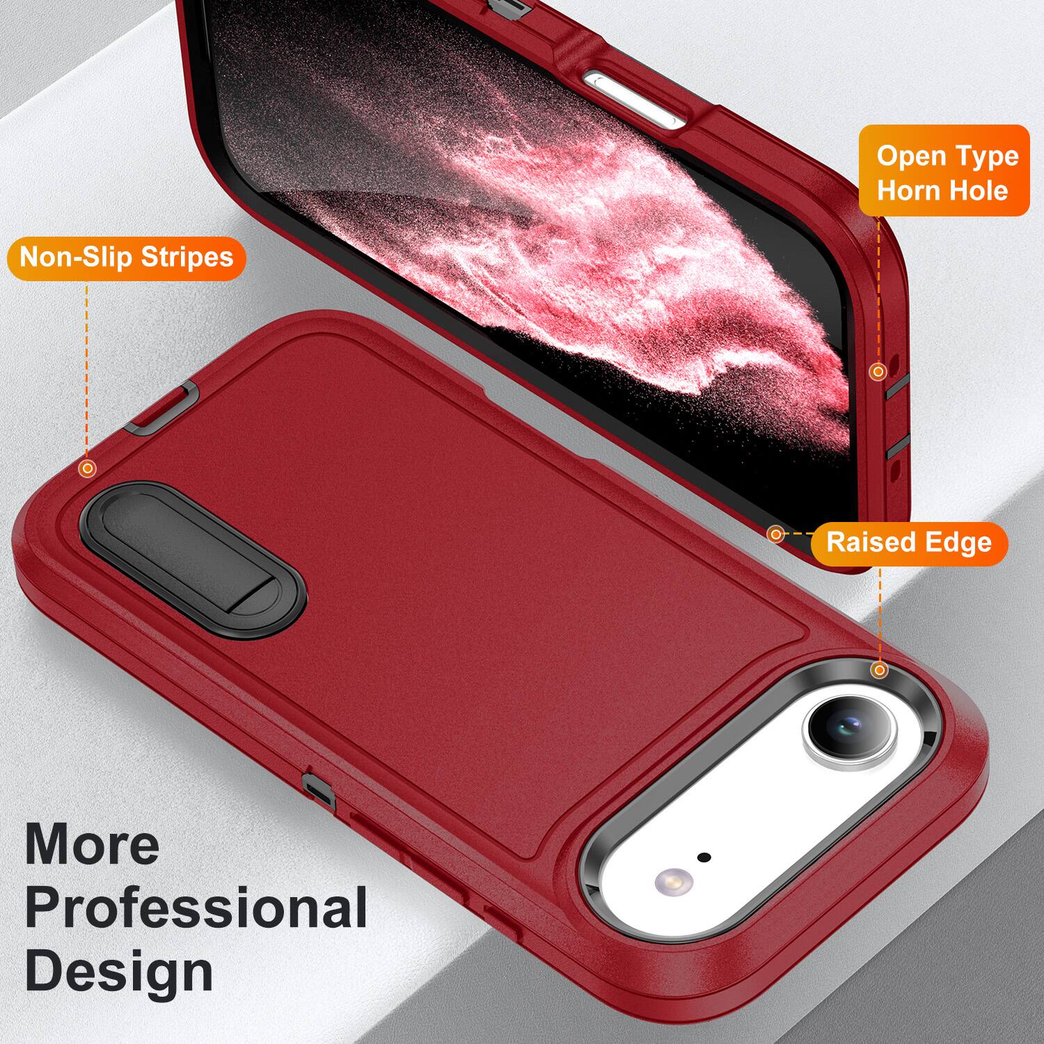 Open Type Horn Hole  
Non-Slip Stripes  
Raised Edge  
More Professional Design