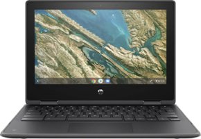 HP - Chromebook X360 11 G3 11.6" Refurbished Touch-Screen Laptop - Intel Celeron with 4GB Memory - 32GB SSD - Black - Front_Zoom
