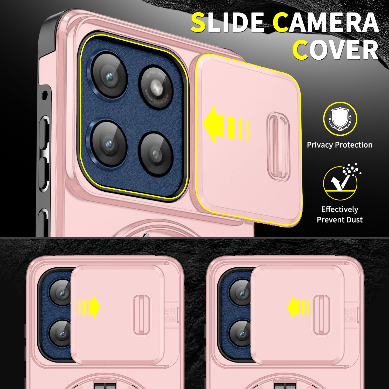 SLIDE CAMERA COVER

Privacy Protection
Effectively Prevent Dust