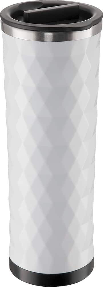 Angle. Takeya - 16-Oz. Diamond Travel Tumbler - White.