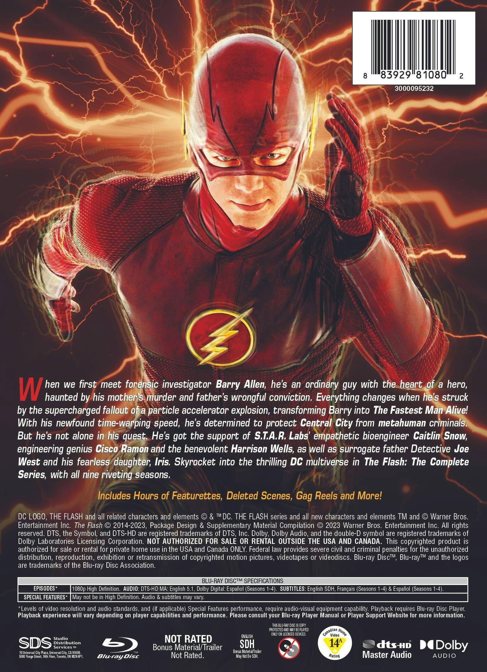 Back. The Flash: The Complete Series (Box Set) [Blu-ray].