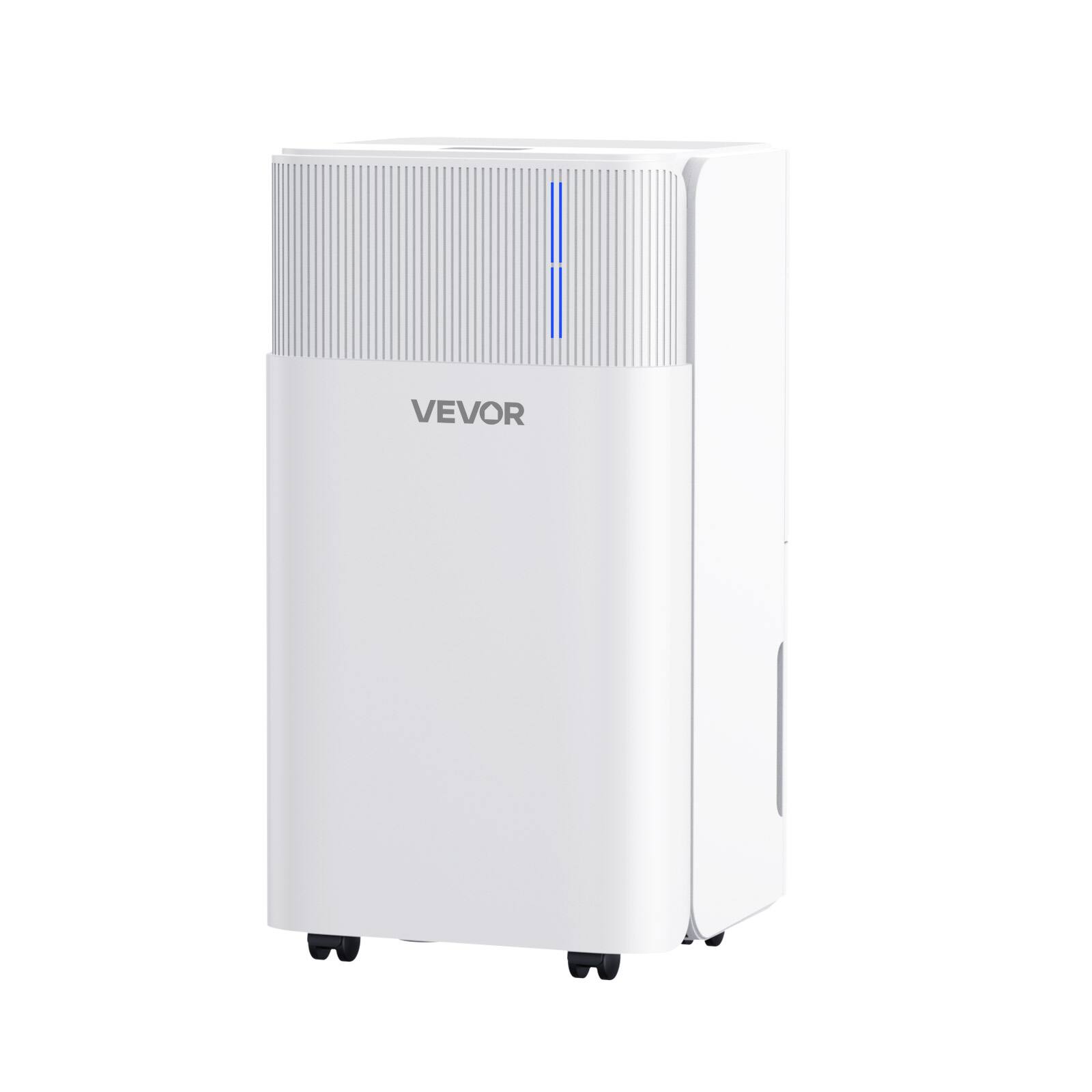 Alt View 5. VEVOR - 30 Pints Dehumidifier for Home & Basement, Drain Hose for Commercial & Industrial Use, Smart Humidity Control,Low Noise - White.