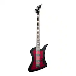 Jackson - JS Series Kelly Bird JS3Q 4-String Bass Guitar (Transparent Red Burst)