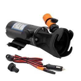 RecPro - 12 Volt RV Macerator Pump, Portable 12GPM Sewage Waste Grinder Dump Pump - Black