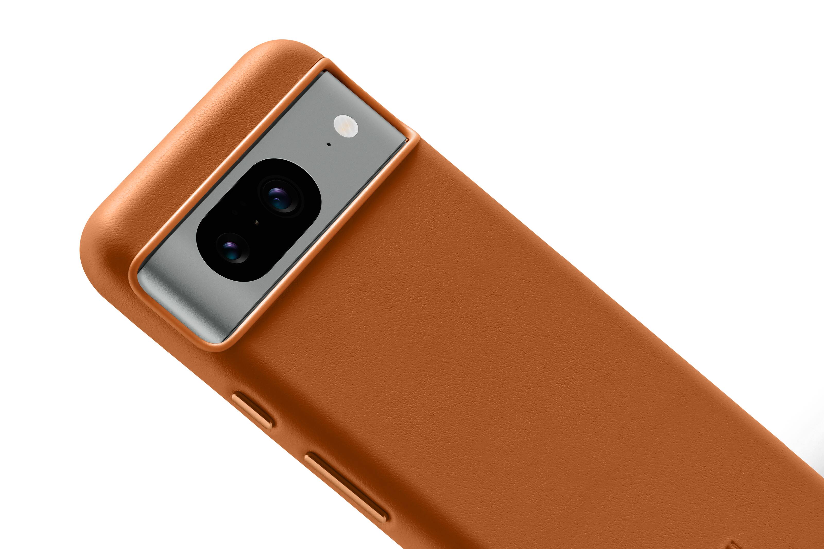 Alt View 3. Bellroy - Pixel 8 Leather Phone Case - Terracotta.