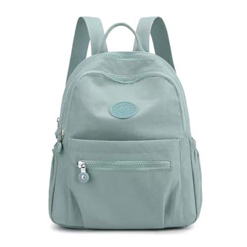 Cozy Serene - Mukaite 11l Mini Fashion Backpack Small Nylon Ladies Backpacks Women Shopping Backpack(small Size) - Light Green