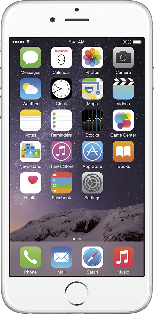 Best Buy Apple Iphone 6 64gb Silver Mg6h2ll A