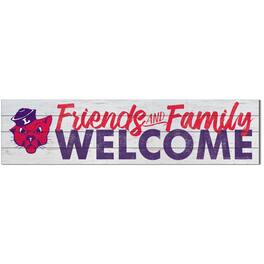Jardine - Linfield Wildcats 10'' x 40'' Friends & Family Welcome Sign - White
