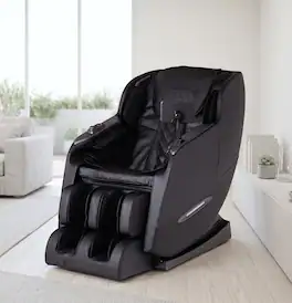 Titan - Royale Zero Gravity Massage Chair with 8 Heated Rollers - Black