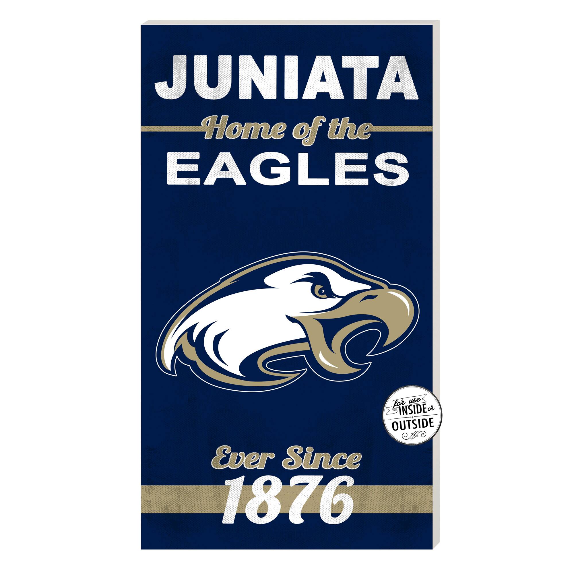 Jardine - Juniata Eagles 11'' x 20'' Home Of The Sign - Navy