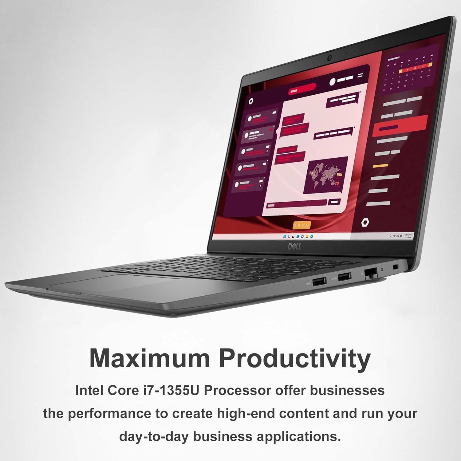 Maximum Productivity

Intel Core i7-1355U Processor offers businesses the performance to create high-end content and run your day-to-day business applications.