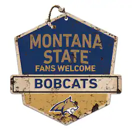 Jardine - Montana State Bobcats Fans Welcome Sign - Navy
