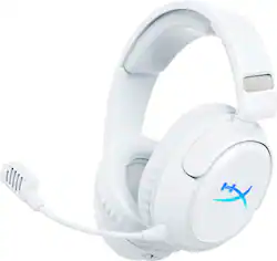 HyperX - Cloud Flight 2 Wireless Gaming Headset for PC, PS5, PS4, Nintendo Switch, Mac, Mobile, and Bluetooth - White - Front_Zoom