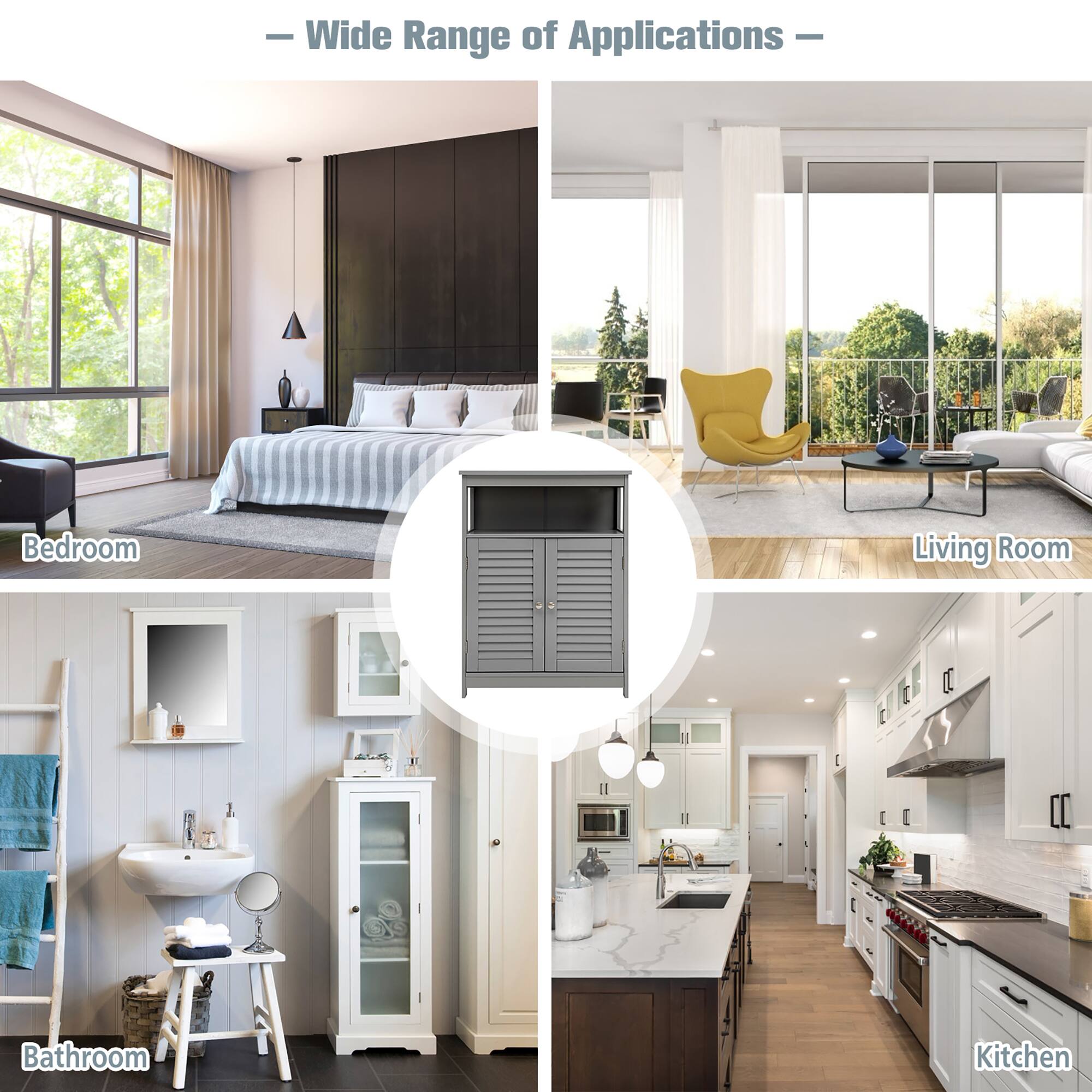 Wide Range of Applications - Bedroom, Living Room, Bathroom, Kitchen