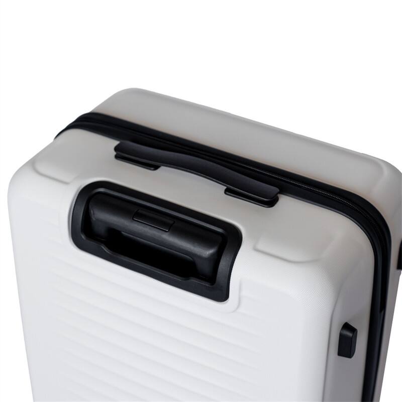 Alt View 2. HTUTWOO - Luggage 3-Piece Set (20/24/28) - ABS Hardshell Suitcase, 360° Silent Spinner Wheels, Combination Lock, Ultra Lightweight - White.