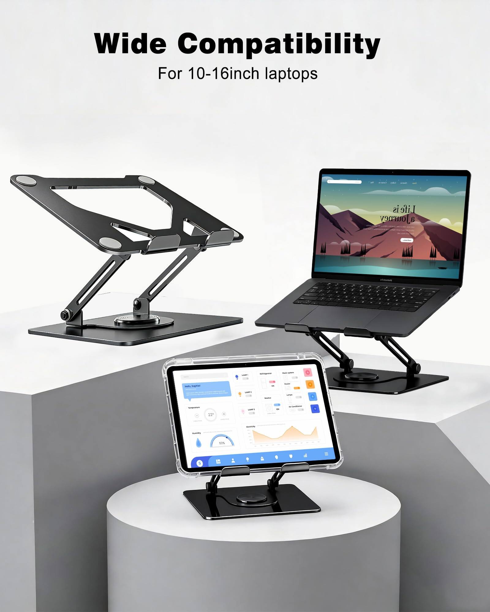 Wide Compatibility  
For 10-16inch laptops