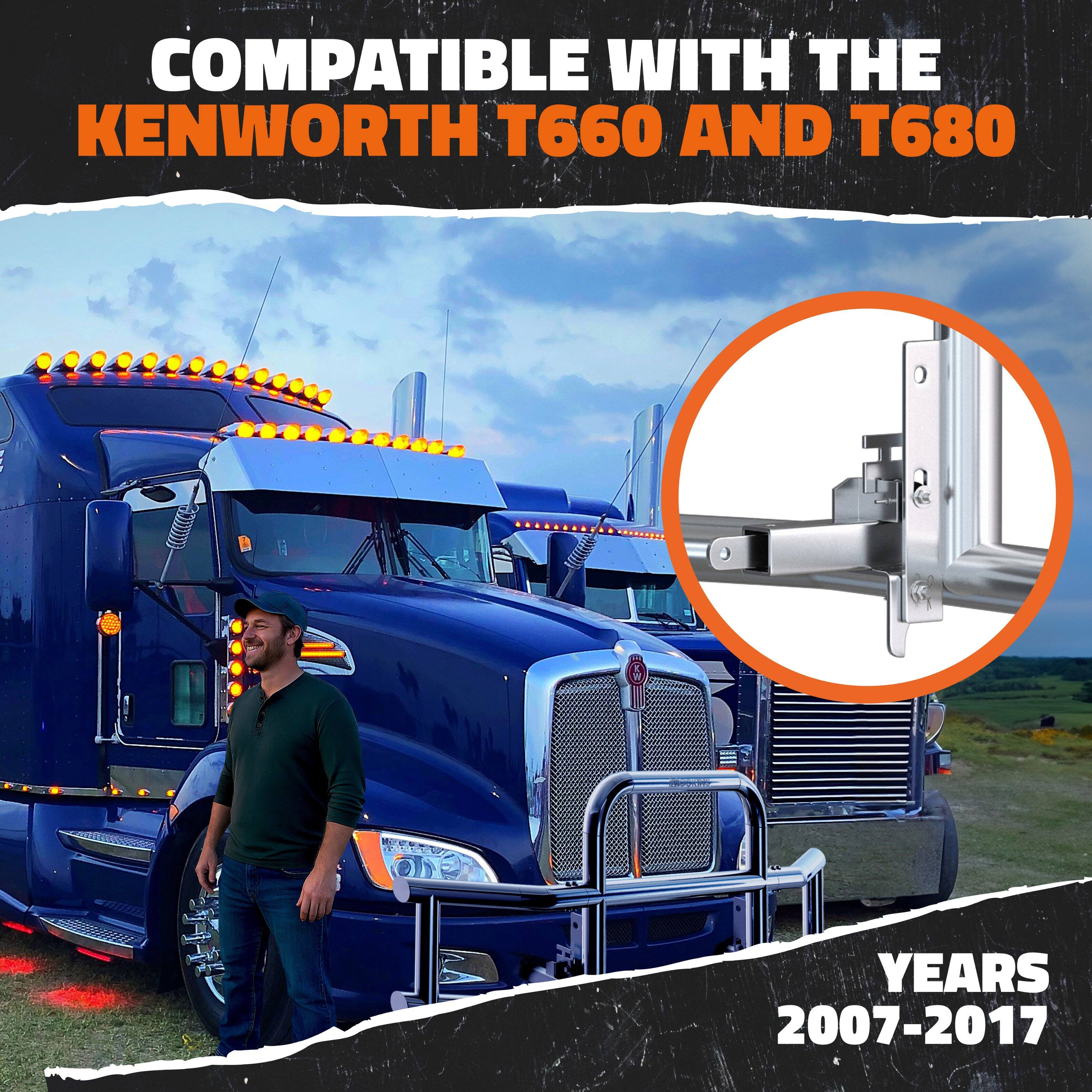 COMPATIBLE WITH THE KENWORTH T660 AND T680  
YEARS 2007-2017