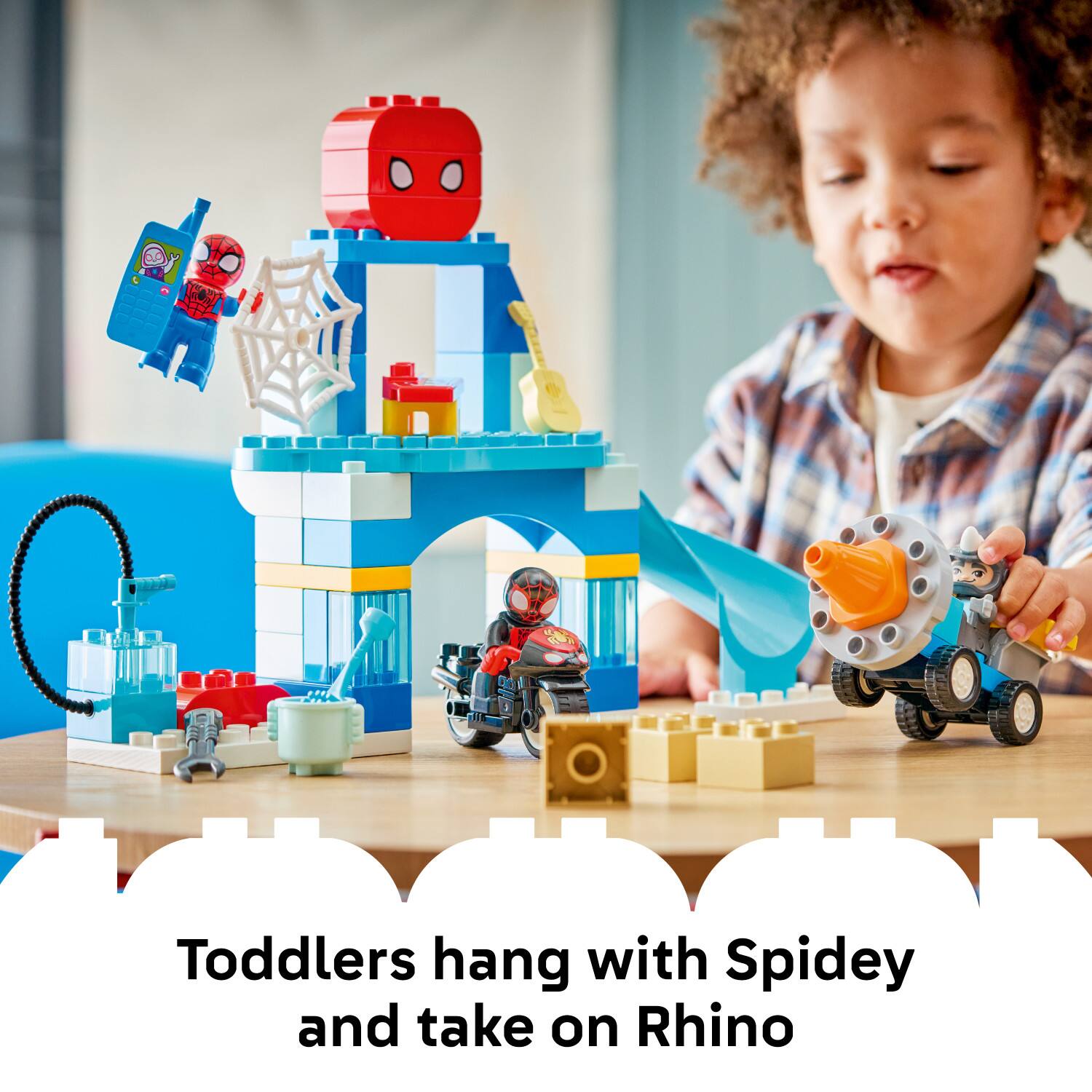 Toddlers hang with Spidey and take on Rhino